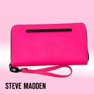 NWT Steve Madden BZipy Neon Pink Wallet